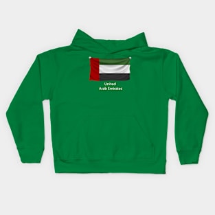 UAE Flag United Arab Emirates Kids Hoodie